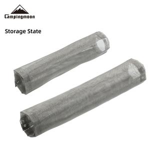 Grille de barbecue de <span class=keywords><strong>camping</strong></span> en plein air, filet de feu en acier inoxydable, support de foyer, grille de feu de camp portable, poêle à bois pour la randonnée - Product Image 5