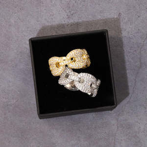 Bague de mariage classique en moissanite certifiée, testée, en argent sterling 925 plaqué or, bijoux fins pour hommes et femmes - Product Image 5