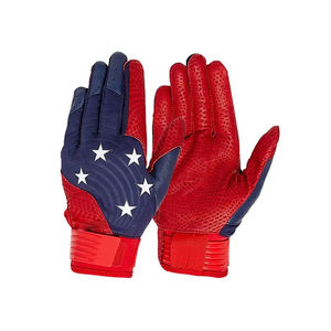 Vente chaude Meilleure qualité Gants de frappe de baseball en cuir d'origine légers et souples Robustes Logo personnalisé Meilleur gant de frappe - Product Image 1