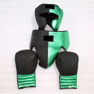Ensemble de boxe en cuir véritable de qualité supérieure, ensembles de sparring de boxe personnalisés, kit de sparring de boxe en cuir professionnel - Product Image 2