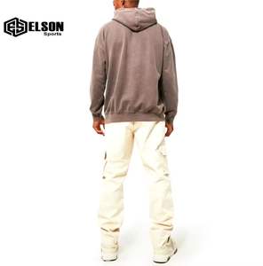 Sweat-shirt à capuche 100% coton pour hommes de style tendance Sweat-shirt à capuche de couleur unie unique avec design doublé et logo Prix bon marché - Product Image 4