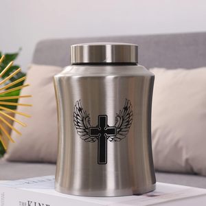 Urnes Arbre de Vie pour Cendres Humaines-Urnes de Crémation Adultes pour Enterrement ou Maison-Croix (160 pouces cubes Original (Croix)) - Product Image 6