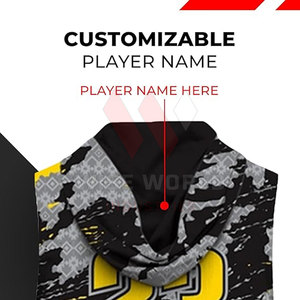 Maillots de football américain 7v7 personnalisés, uniformes d'équipe entièrement personnalisés, marquage OEM, noms et numéros, à capuche, respirants, 100% - Product Image 4