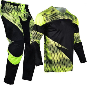 Traje de Carreras, Jersey y Pantalones para Motocross, Conjunto de Motociclismo, Ropa de Motocross, Pantalones y Jersey Unisex para Carreras Todoterreno - Product Image 1