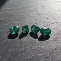 Piedra Esmeralda de Calidad AAA, Excelente Brillo, Forma Octogonal, Piedras Preciosas Sueltas, Color Verde, Esmeralda Natural de Zambia, Calidad Cu
