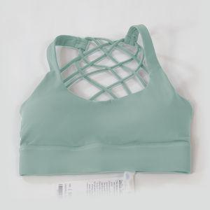 2023 stock prêt yoga soutien-gorge athlétique gym course sport soutien-gorge femmes fitness entraînement haut sans couture fitness sport soutien-gorge croix sangle arrière - Product Image 6