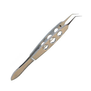 Fórceps de atado fino de alto grado, mordazas curvas suaves, fórceps de sutura oftálmica, fórceps de atado Médico Quirúrgico - Product Image 2