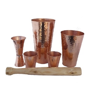 Vaso de cobre con acabado martillado grande, seguro para alimentos para té, café, bebida fría, cerveza, vino, uso para beber para Bar de Hotel, vaso de cobre - Product Image 4