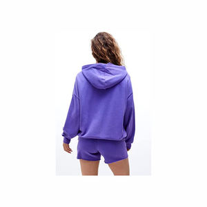 Meilleure édition de sweats à capuche tricotés de haute qualité avec logo personnalisé pour femmes, fabriqué en usine, taille XS, style haut imprimé, décontracté devant pour le printemps - Product Image 4