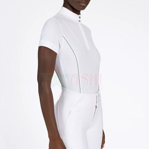 Chemise d'équitation personnalisée haut de gamme pour femmes, pour l'équitation, le saut d'obstacles et le dressage - Imperméable, coupe-vent, en spandex/polyester - Product Image 5