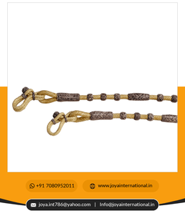 Riendas Romel Romal de Cuero Natural Trenzado a Mano para Caballo, Diseño de Estampado de Cebra, SRM119 - Product Image 3