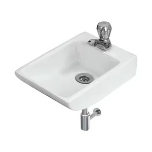 Lavabo de cerámica blanca Medio Pedestal Eros Lavabo Porcelana Artículos sanitarios para baño Hogar Dormitorio/Hospital Uso India - Product Image 3