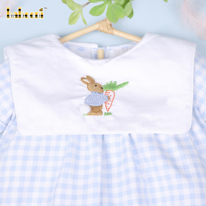 Combinaisons pour bébé garçon, motif à carreaux brodé à la main, personnalisées OEM ODM, en spandex/coton, luxe, été, certifiées OEKO-TEX, complètes - Product Image 4