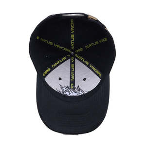 Gorras de Béisbol Personalizadas con Logotipo, 6 Paneles, Visera Curva, Impresión por Transferencia de Calor en Algodón, Ajustables, Unisex, Negras, Deportivas - Product Image 6