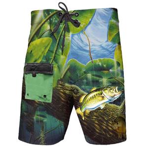 Pantalones cortos de tabla de pesca para hombre 2025, ropa deportiva transpirable de secado rápido, pantalones cortos de tabla de poliéster 100% atléticos - Product Image 1