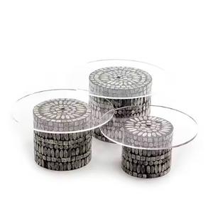 แท่นวางเค้กอะคริลิคบีนคุณภาพดีที่สุดตกแต่งเค้กหลายงานในโรงแรมร้านอาหารและวันเกิด - Product Image 5