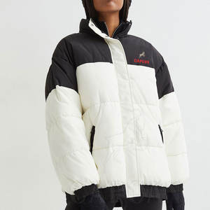 New Arrival High Quality Women Bubble Jackets with Custom Logo & Letter Design Waterproof Winter Bomber Jacket for OEM Service - Product Image 2