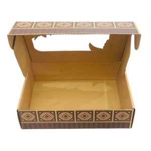 Caja Personalizada Ecológica Reciclable de Papel Corrugado de 3 Capas con Laminación UV Brillante para Envasado de Frutos Secos - Product Image 2