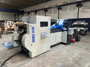 Máquina automática para fabricar bolsas de papel, nueva condición, con motor, plegado de bordes, formación de tubos, planta de fabricación en línea de bolsas de papel - Product Image 3