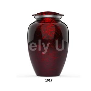 Urnas para adultos de cremación de aluminio de mármol verde con tres bandas plateadas para cenizas humanas Bolsa de terciopelo gratis - Product Image 6