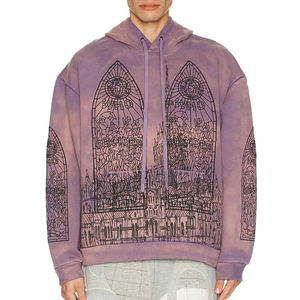 Vente en gros de sweats à capuche en coton de haute qualité 500 g/m² pull à capuche personnalisé sweat à capuche lourd et surdimensionné pour hommes - Product Image 4