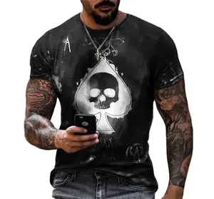 Ropa de calle personalizada del fabricante para hombre, Camiseta extragrande de algodón 100%, Camiseta lisa de punto suave de peso pesado para hombre - Product Image 1