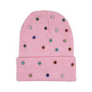 Bonnes affaires : Bonnets unisexes en acrylique à motif dollar avec strass thermocollants, taille ajustable - Product Image 6