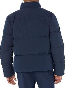 Chaqueta Acolchada Gruesa y Suave Estilo Cortavientos 2025, Abrigos de Lona de Algodón Personalizados para Hombre con Cuello Alto y Logotipo Frontal al por Mayor - Product Image 2