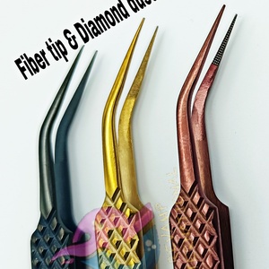 Pince à épiler d'isolation en acier inoxydable de haute précision pour extension de cils couleur or pince à épiler à 90/45 degrés OEM/ODM disponible - Product Image 4