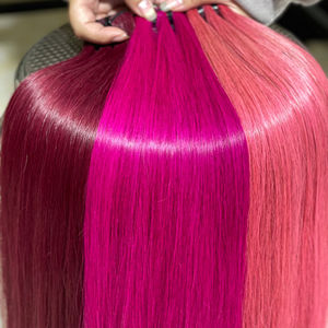 Extensiones de Cabello Humano Remy de Grado 12A, Alta Calidad, Doble Trama, Cabello Virgen sin Procesar, Cutícula Alineada, con Clip, Doble Trama a Máquina - Product Image 1