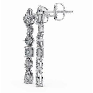 Pendientes de Diseño de Alta Calidad en Oro de 18 Quilates con Luminiscencia en Capas, Corte Marquesa, Ovalado y Pera, Joyería Cultivada en Laboratorio, Venta al por Mayor B2B - Product Image 6