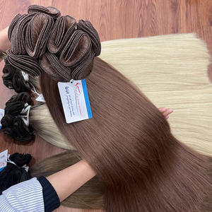 Réapprovisionnez-vous maintenant! Extensions de cheveux de haute qualité beaux cheveux de trame attachés à la main beaucoup de couleurs faciles à appliquer - Product Image 4