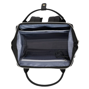 Mochila informal acolchada Mochila para computadora portátil de gran capacidad con puerto USB y cierre de cremallera Repelente al agua - Product Image 5