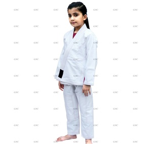 Kimonos personalizables de Jiu Jitsu brasileño para niños, conjuntos de artes marciales de algodón en blanco, etiqueta con logotipo, ropa deportiva de Karate para niños - Product Image 5