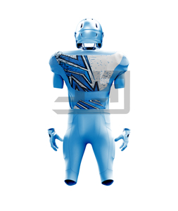 Uniforme de Fútbol Americano Personalizado, Conjunto de Jersey y Pantalones Sublimados, Transpirable, de Secado Rápido, Antibacteriano, Unisex, Manga Corta, para Equipo - Product Image 6