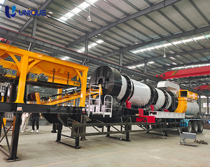 Pequeña planta de mezcla de asfalto portátil móvil 40-120TPH con motor | Control PLC de bajo costo de mantenimiento - Product Image 4