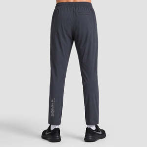 Pantalones LimitFlex Clásicos Formales de Tela de Lana, Corte Regular, Talla XL, Pantalones Holgados con Decoración de Cremallera, Rectos, Grises, Ligeros - Product Image 3