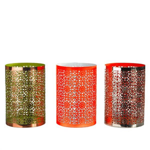 Textured Design Wedding Metal Votive <b>Candle</b> Holder <b>Tea</b> Light Holder Elegant Lantern Container Stylish <b>Candle</b> Decor - Product Image 2