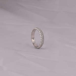 Custom Designed 14KT Solid Gold Plated Cut Diamond Band Fashionable Style-Perfect Wedding Gift with Certificate - Product Image 4