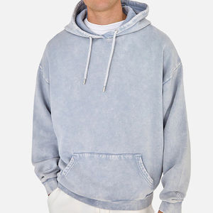 Oem Streetwear Heavy Washed Hoodie Acid Wash Sudadera con capucha de gran tamaño Vintage Men Heavyweight Hoodie Custom High Quality - Product Image 3