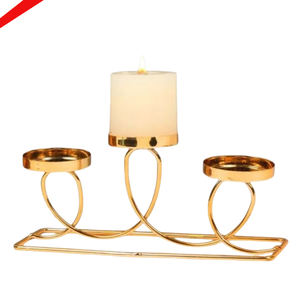 เชิงเทียนสีทองสำหรับงานแต่งงานและแสงไฟตกแต่งงานคริสต์มาส - Product Image 5