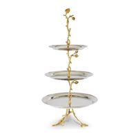Grand support à gâteau en métal élégant conçu pour contenir des gâteaux lourds, parfait pour les fêtes spéciales, les mariages et les célébrations de banquets