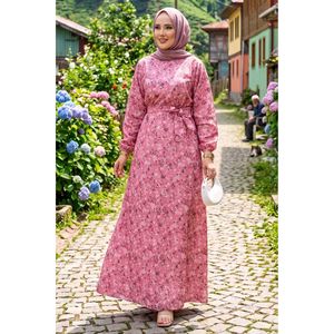 Vestido con Cinturón y Estampado Floral, Decoración con Borlas, Forro Transpirable de Alta Calidad, Estilo Casual y Sexy para Salir de Noche, Tallas XS-XL - Product Image 1