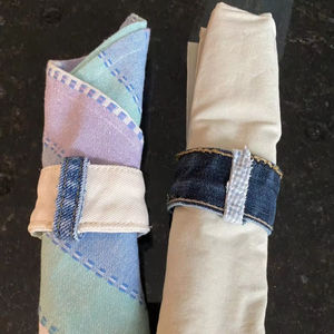 Ronds de serviette, ronds de serviette en rotin, ronds de serviette en osier, décor de table - Product Image 1