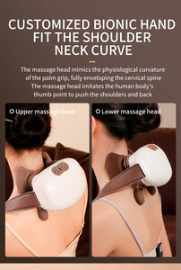 Masseur cervical Master Hand Smooth, châle de massage chauffant, 3 intensités, 2 niveaux de compression, contrôle de la minuterie, soulagement de la colonne cervicale - Product Image 3