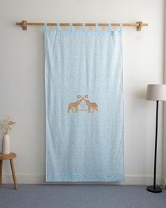 Juego de Cortinas de Algodón de Diseño Moderno con Estampado de Animales Marinos para Ventanas de Cocina y Hogar - Product Image 4