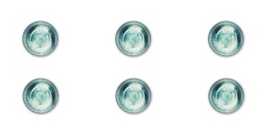 Set di 6 ciotole da portata in ceramica resistente, verde reattivo, design nordico e minimalista, smaltate lucide con stampa digitale Atena Excelsa - Product Image 5