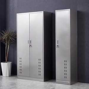 Armoire de nettoyage en acier inoxydable à double porte, organisateur de rangement pour personnel d'entretien, OEM pour usage commercial - Product Image 1