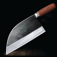 El yapımı 8-inch karbon çelik mutfak şef bıçak seti yüksek kalite zeki sebze kesme bıçağı deri kılıf ile özelleştirilebilir