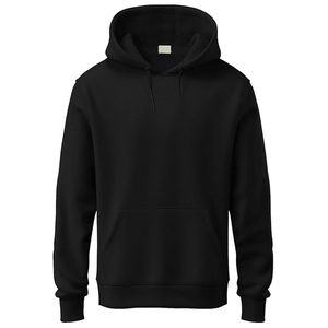 High Quality Men's Long Sleeve Winter Solid Color Pullover <b>Hoodie</b> <b>Plain</b> Dyed Quick Dry Eco-Friendly Breathable 100% Cotton - Product Image 1